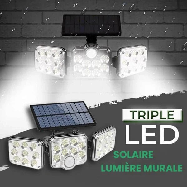 APPLIQUE SOLAIRE TRIPLE LED